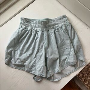 Lululemon Track That Shorts 4” – light teal Green/blue, Size 4
